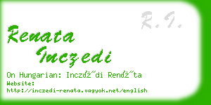 renata inczedi business card